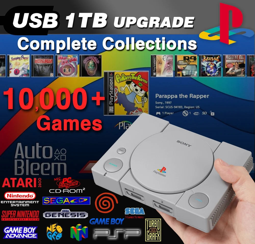 PlayStation Classic Mod Mini Bundle (1,700 PS1 + 10,000 RetroArch Games!)